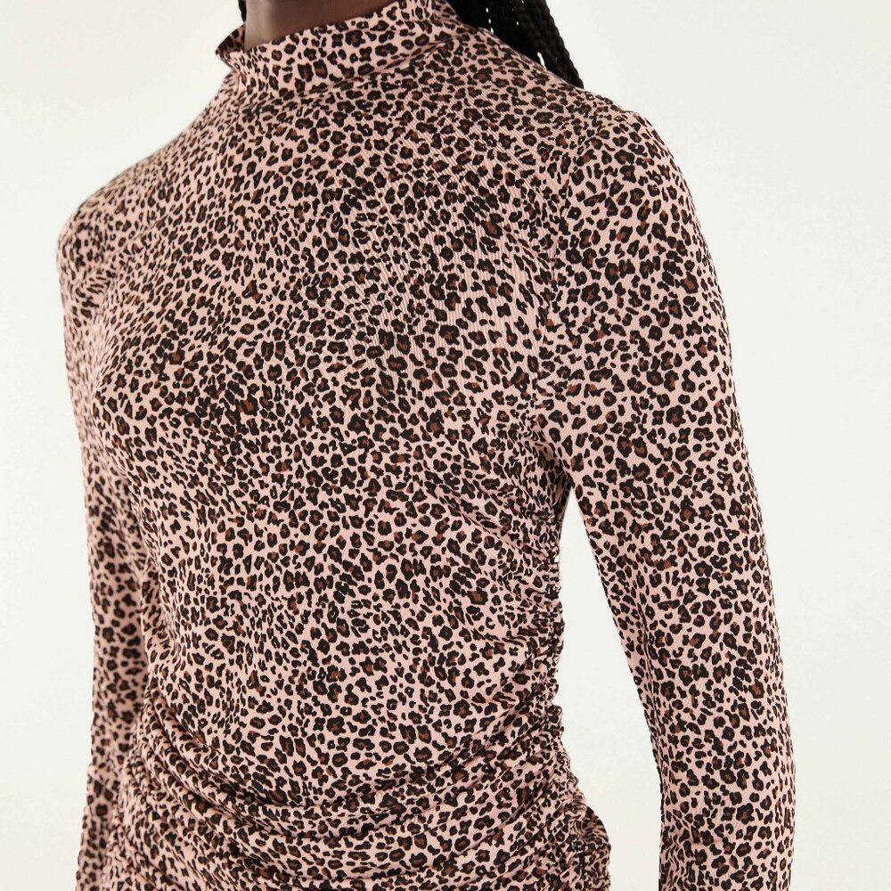 Pink Baby Leopard Jersey Blouse